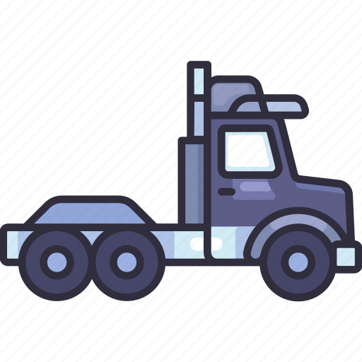 Transport, vehicle, transportation, trailer truck, towing, shipping, container truck icon - Download on Iconfinder