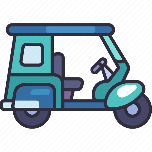 Transport, vehicle, transportation, tuktuk, motorbike, travel, thailand icon - Download on Iconfinder