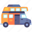 transport, vehicle, transportation, campervan, caravan, camping, car 