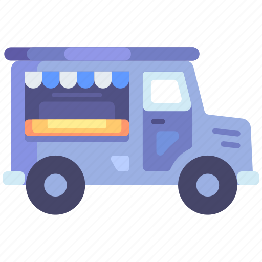 Transport, vehicle, transportation, food truck, street car, fast food, car icon - Download on Iconfinder