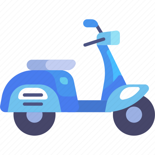 Transport, vehicle, transportation, scooter, delivery, bike, motorcycle icon - Download on Iconfinder