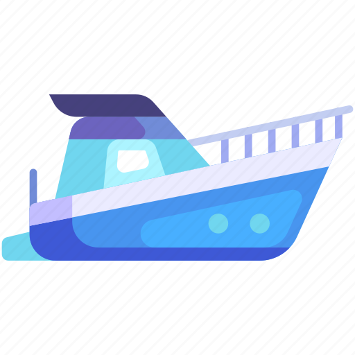 Transport, vehicle, transportation, speedboat, motorboat, yacht, travel icon - Download on Iconfinder