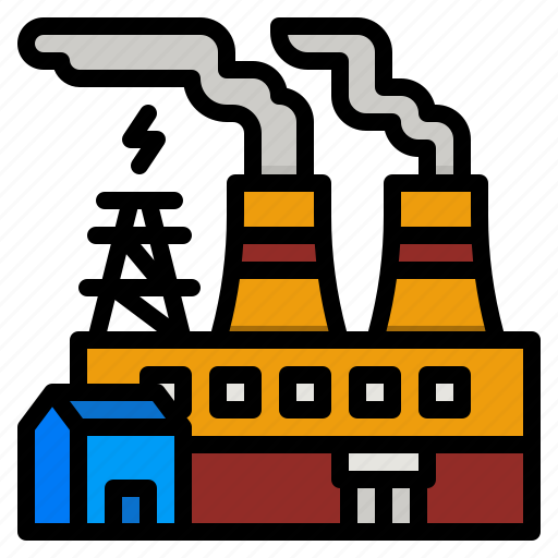 Electricity, power, plant, energy, factory icon - Download on Iconfinder