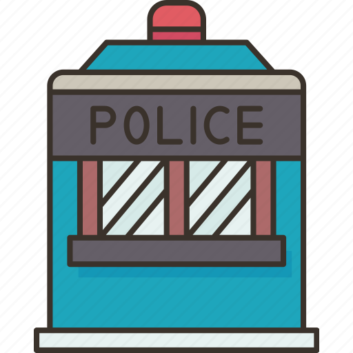 Police, kiosk, booth, security, city icon - Download on Iconfinder