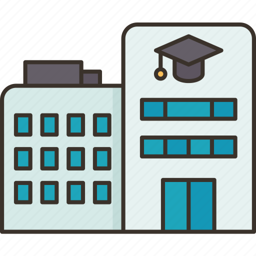 University, college, building, campus, academic icon - Download on Iconfinder