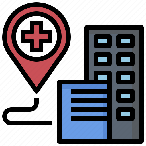 Gps, hospital, location, map, placeholder, point, pointer icon - Download on Iconfinder