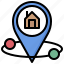 estate, gps, location, maps, pin, real 