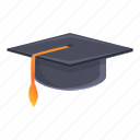 academic, graduation, hat 