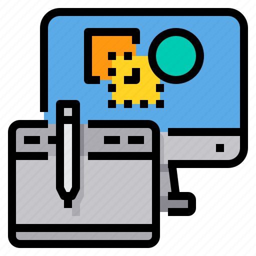 Computer, device, drawing, graphic, tablet icon - Download on Iconfinder