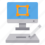 computer, designer, graphic, monitor, tablet 