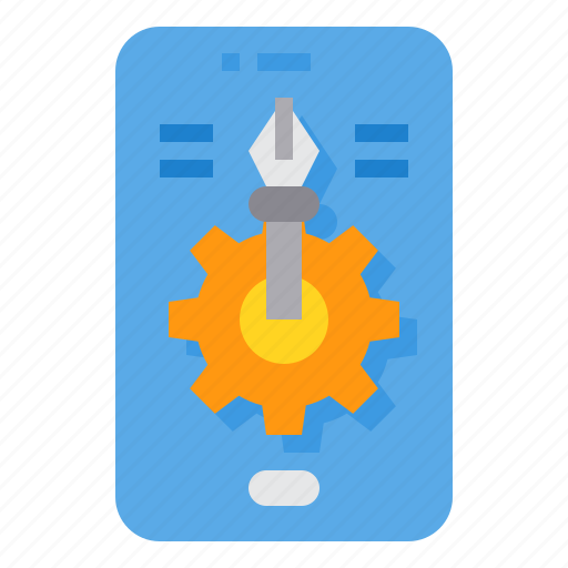 App, design, gear, graphic, smartphone icon - Download on Iconfinder