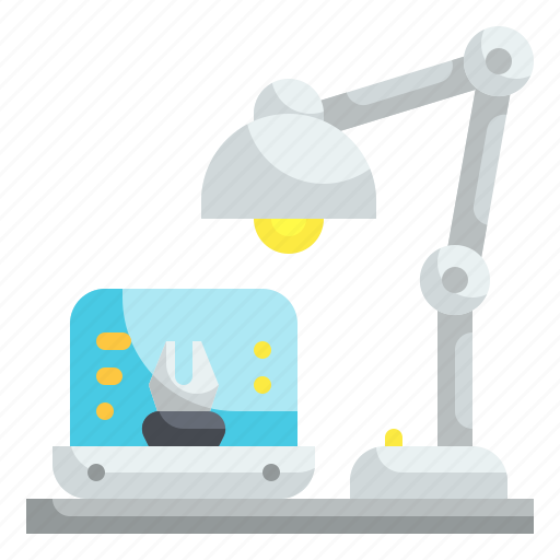 Lamp, desk, tools, light, workspace icon - Download on Iconfinder