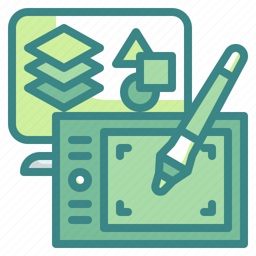 Graphic, tablet, pen, illustration, drawing icon - Download on Iconfinder
