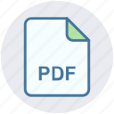 document, extension, file, file format, pdf, portable, type
