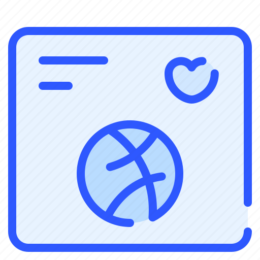 Designer, dribble, graphic design, interface, portfolio icon - Download on Iconfinder