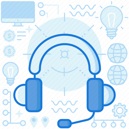 Audio, customer, headphones, headset, microphone, service, sound icon - Download on Iconfinder