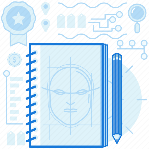 Character, face, notebook, pencil, sketch, sketches icon - Download on Iconfinder