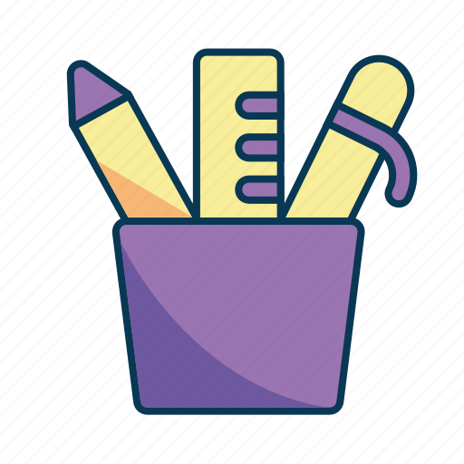 Pencil, case, graphic designer, pencil case, school material, office material, art and design icon - Download on Iconfinder