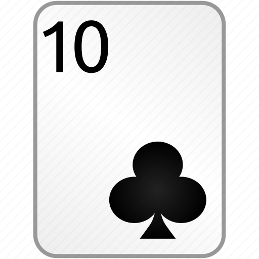 Clubs, card, ten, casino, poker icon - Download on Iconfinder