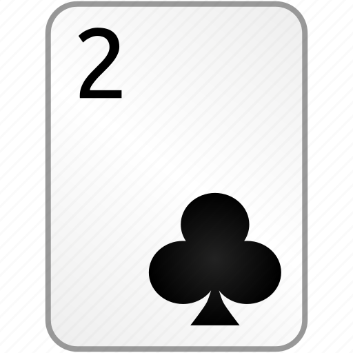 Clubs, card, two, casino, poker icon - Download on Iconfinder
