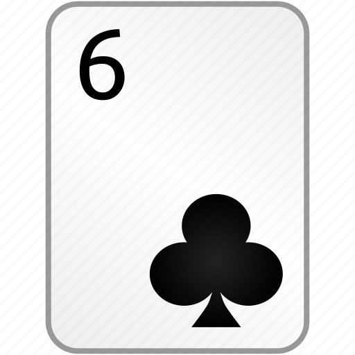Clubs, card, six, casino, poker icon - Download on Iconfinder