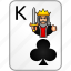 clubs, king, card, casino, poker 