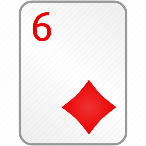 Diamonds, card, six, casino, poker icon - Download on Iconfinder