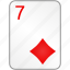 diamonds, card, seven, casino, poker 