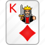 diamonds, king, card, casino, poker 