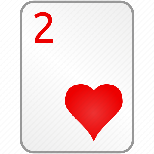 Hearts, card, two, casino, poker icon - Download on Iconfinder