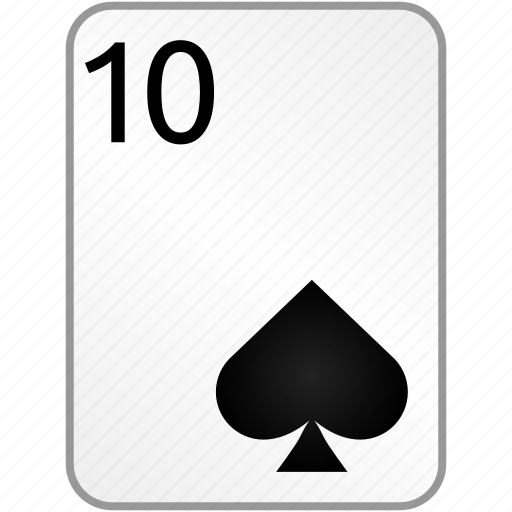 Spades, card, ten, casino, poker icon - Download on Iconfinder