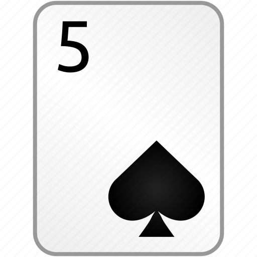 Spades, card, five, casino, poker icon - Download on Iconfinder