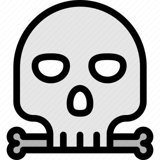 Bone, danger, dead, skull, death icon - Download on Iconfinder