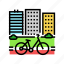 bicycle, friendly, infrastructure, green, building, city 