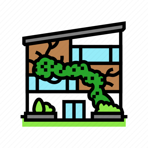 Vegetated, faade, green, building, city, eco icon - Download on Iconfinder