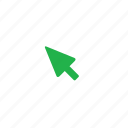 arrow, green