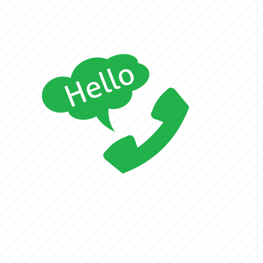 Call, customer, green, hello icon - Download on Iconfinder