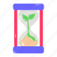 growth time, nature time, sand timer, sand watch, egg timer 