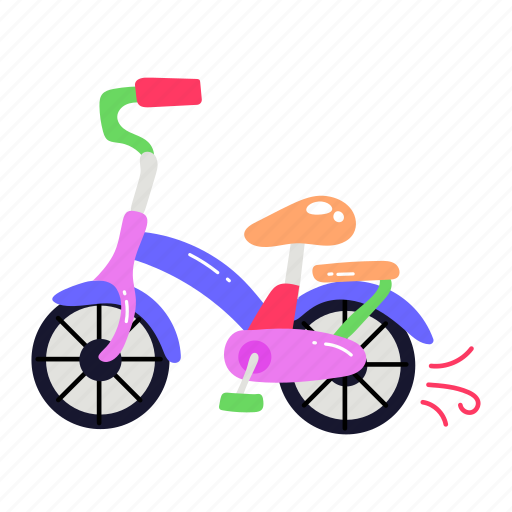 Cycle, bicycle, two wheeler, pedal bike, transport sticker - Download on Iconfinder