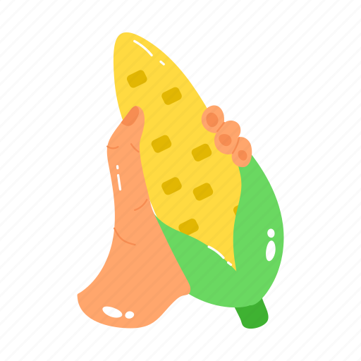 Maize, corn, corn cob, healthy food, healthy diet sticker - Download on Iconfinder