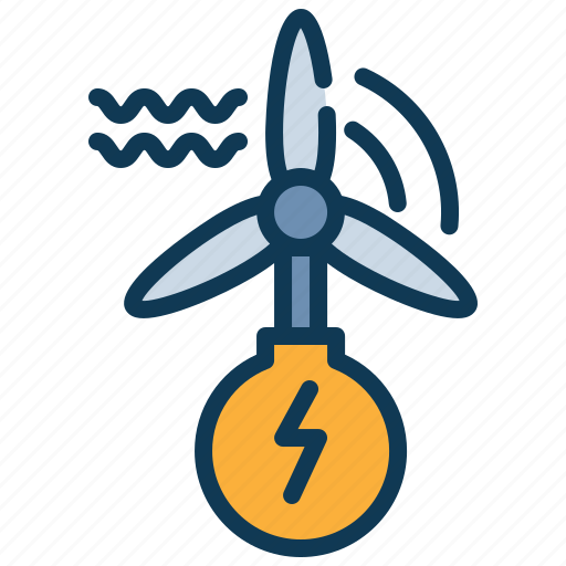 Windmill, power, green, clean, energy, bulb icon - Download on Iconfinder