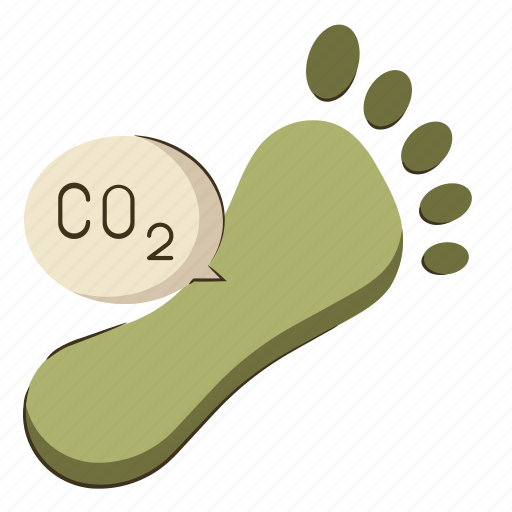 Carbon, footprint, climate, change, global, warming, dioxide icon - Download on Iconfinder
