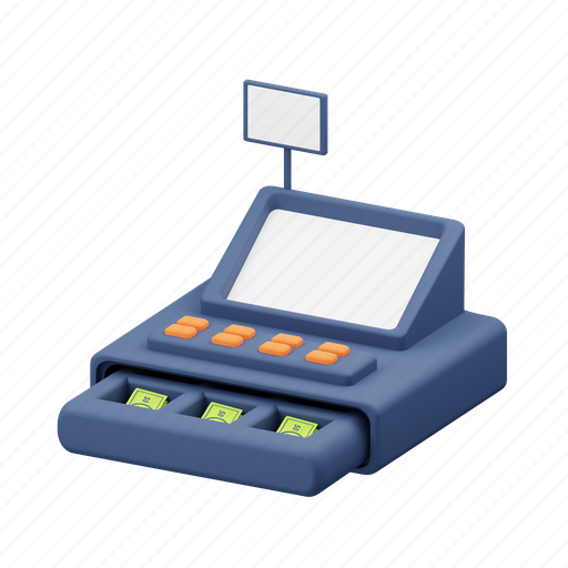 Cashier, payment 3D illustration - Download on Iconfinder