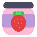 strawberry, jam, food, cooking, fruit