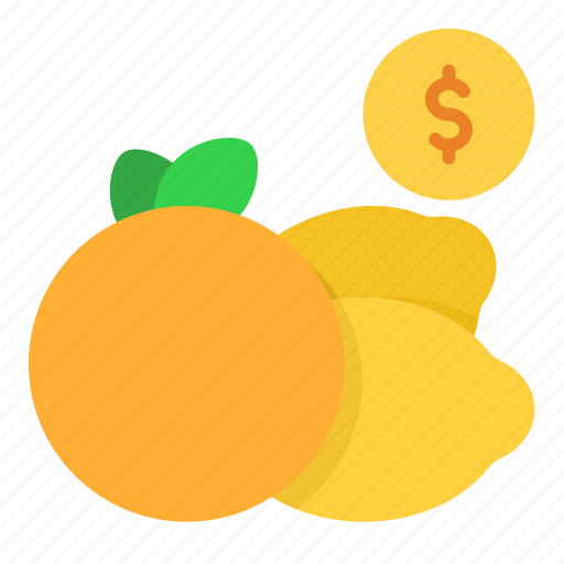 Orange, and, lemon, price, tag, label, sale icon - Download on Iconfinder