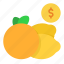 orange, and, lemon, price, tag, label, sale 
