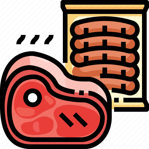 Food, freezer, pork, sausage, supermarket icon - Download on Iconfinder