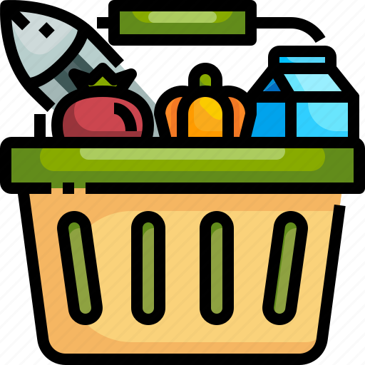 Basket, food, shopping, store, supermarkets icon - Download on Iconfinder