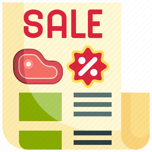 Brochure, discount, marketing, meat, sale icon - Download on Iconfinder