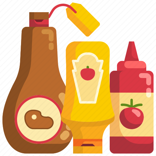 Bottles, food, ketchup, mustard, sauce icon - Download on Iconfinder